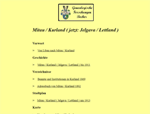 Tablet Screenshot of mitau.libau-kurland-baltikum.de