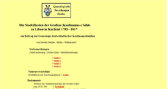 Desktop Screenshot of genealogie.libau-kurland-baltikum.de